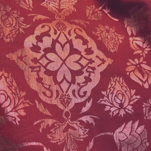 DG2 Diane Gilman Stretch Pants-Sparkle Embossed Print-Size 12-Vanentine-Holiday - Picture 7 of 11